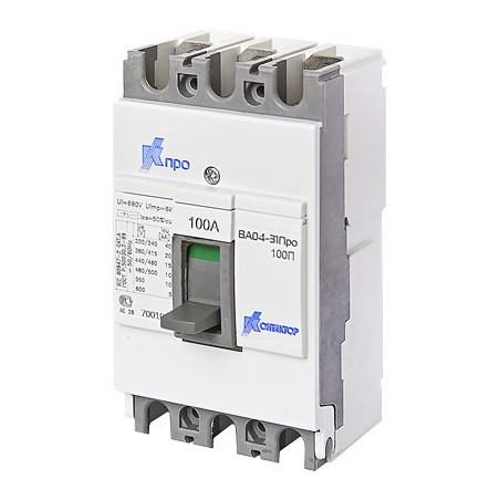 Выключатель автоматический ВА04-31 Про 3p 63А Icu-10kA (100C)