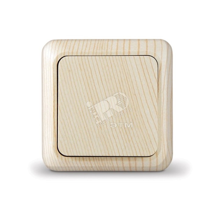 Выключатель Олимп одноклавишный сосна Выключатель Олимп одноклавишный сосна