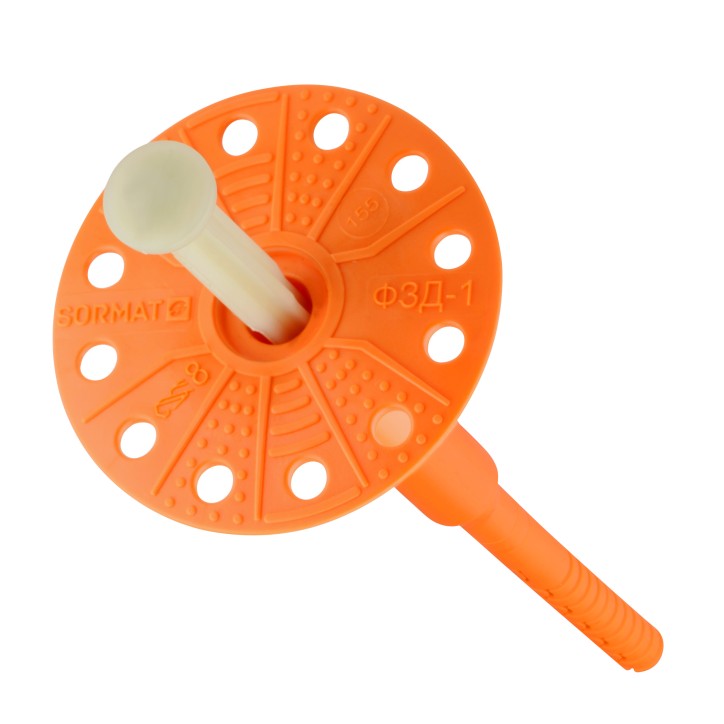 Дюбель для теплоизоляции SORMAT ФЗД-1x255 (50 шт) Дюбель для теплоизоляции SORMAT ФЗД-1x255 (50 шт)