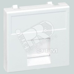 Адаптер на 1 RJ45 CJ545U(FM), CJ546U(FM), шторка, 45х45мм, SС, графит