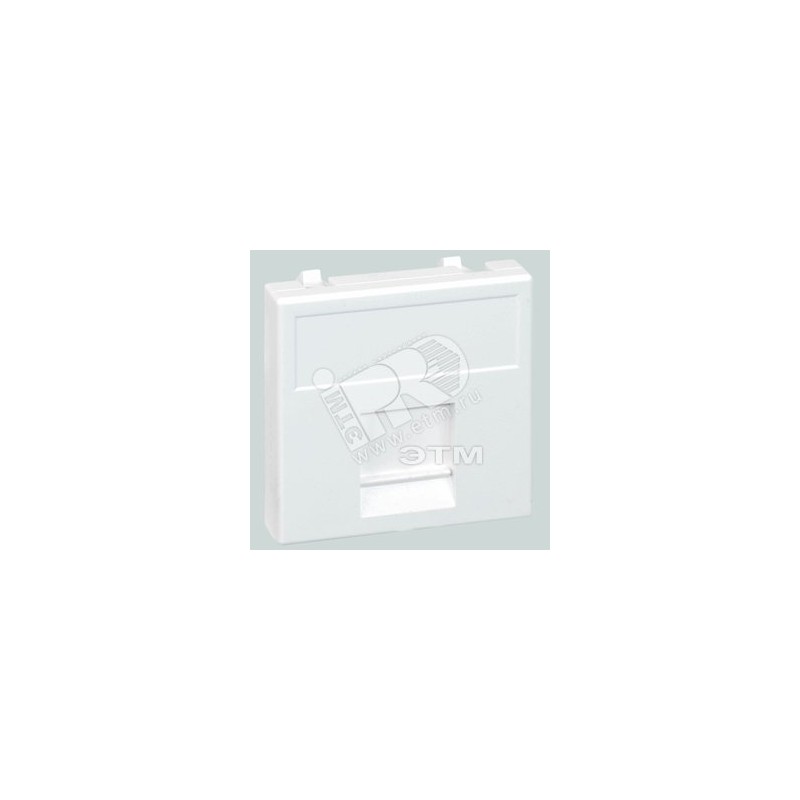 Адаптер на 1 RJ45 CJ545U(FM), CJ546U(FM), шторка, 45х45мм, SС, графит
