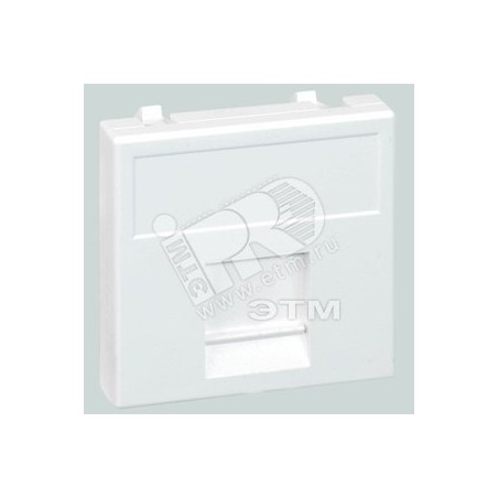 Адаптер на 1 RJ45 CJ545U(FM), CJ546U(FM), шторка, 45х45мм, SС, графит