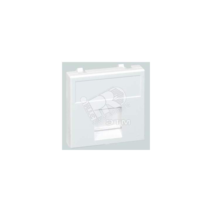 Адаптер на 1 RJ45 CJ545U(FM), CJ546U(FM), шторка, 45х45мм, SС, графит