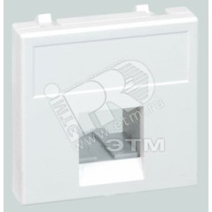 Адаптер на 1 конектор RJ45 SimonConnect, AMP(S110,SL110,SLt),Brand-Rex,RIT, 45х45мм, графит