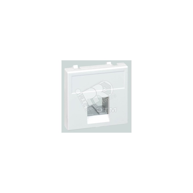 Адаптер на 1 конектор RJ45 SimonConnect, AMP(S110,SL110,SLt),Brand-Rex,RIT, 45х45мм, графит