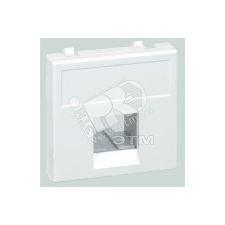 Адаптер на 1 конектор RJ45 SimonConnect, AMP(S110,SL110,SLt),Brand-Rex,RIT, 45х45мм, графит