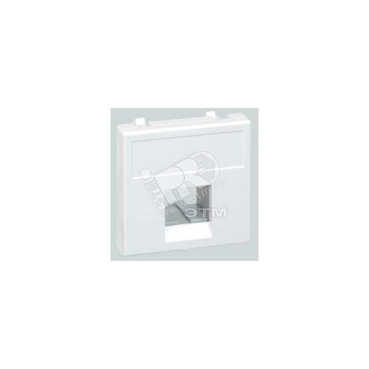 Адаптер на 1 конектор RJ45 SimonConnect, AMP(S110,SL110,SLt),Brand-Rex,RIT, 45х45мм, графит