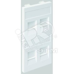Адаптер на 4 RJ45 CJ545U(FM), CJ546U(FM), шторки, CIMA-модуль 52x108мм, SC, алюминий