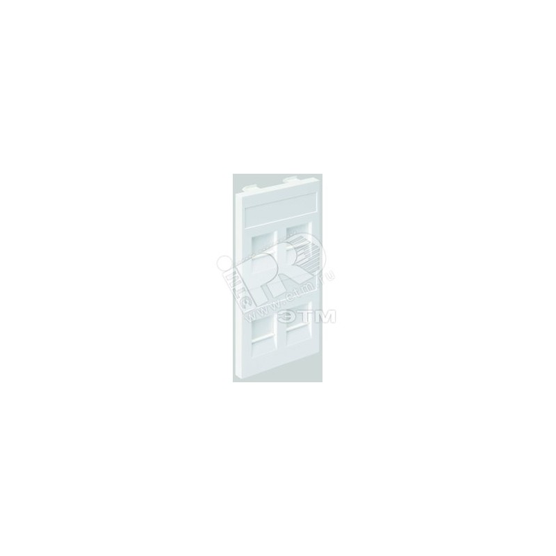 Адаптер на 4 RJ45 CJ545U(FM), CJ546U(FM), шторки, CIMA-модуль 52x108мм, SC, алюминий