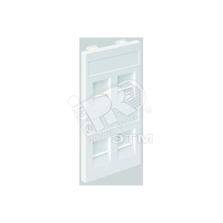 Адаптер на 4 RJ45 CJ545U(FM), CJ546U(FM), шторки, CIMA-модуль 52x108мм, SC, алюминий