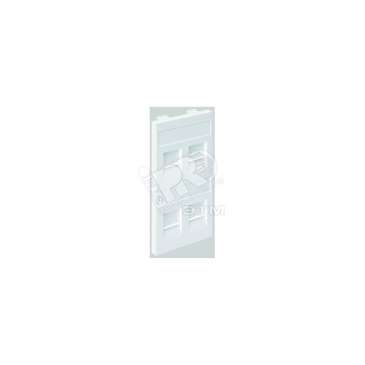 Адаптер на 4 RJ45 CJ545U(FM), CJ546U(FM), шторки, CIMA-модуль 52x108мм, SC, алюминий