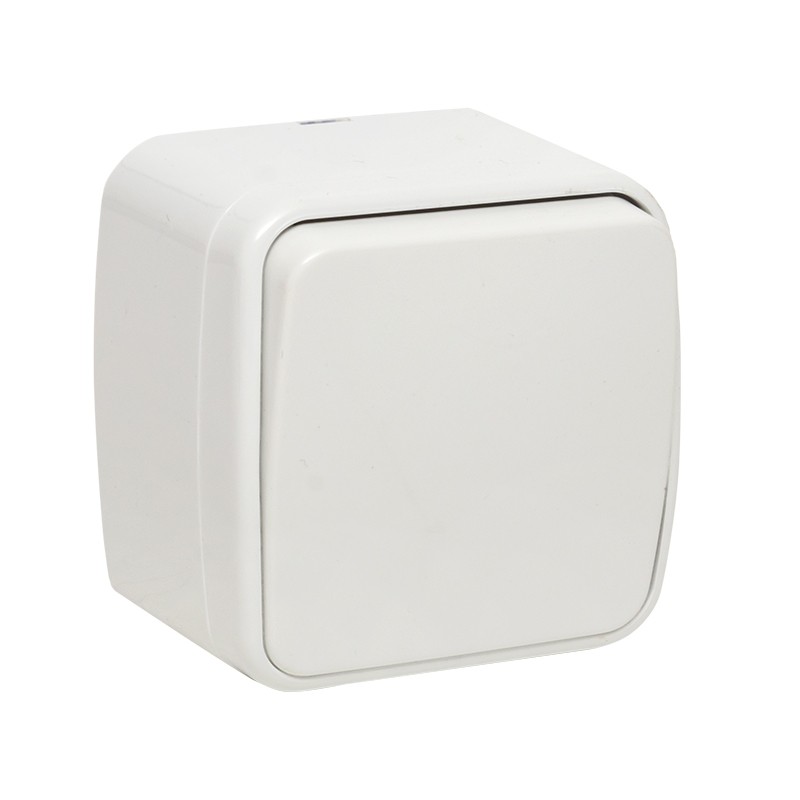 Выключатель Минск 1-клавишный ОП 10А белый