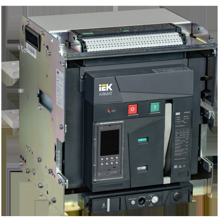 Выключатель автоматический воздушный ARMAT выдвижного исполнения 3P типоразмер E 100кА 1600А расцепи