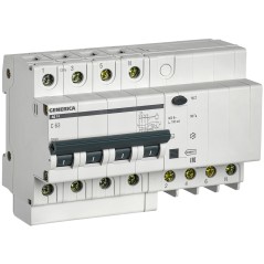 Выключатель автоматический дифференциальный АД14 4Р 63А 100мА GENERICA