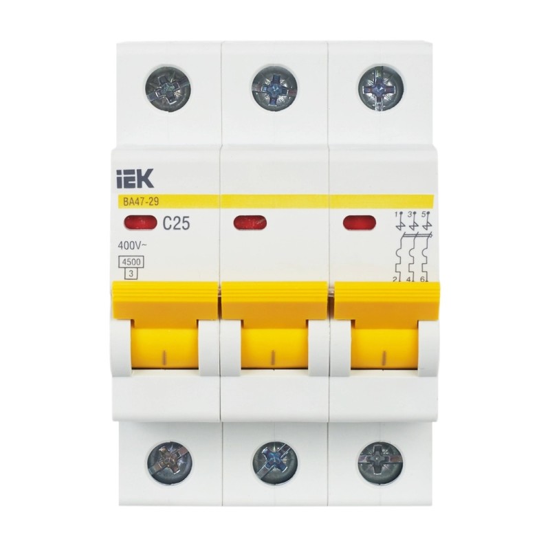 Авт. выкл.ВА47-29 3Р 25А 4,5кА х-ка С ИЭК