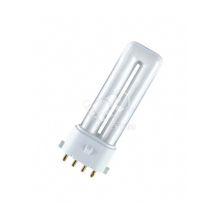 Лампа энергосберегающая КЛЛ 11Вт Dulux S/Е 11/840 4p 2G7 Osram