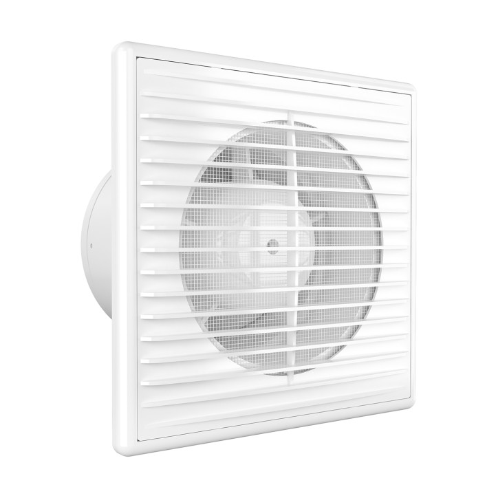 Вентилятор осевой вытяжной c антимоскитной сеткой и обратным клапаном D100