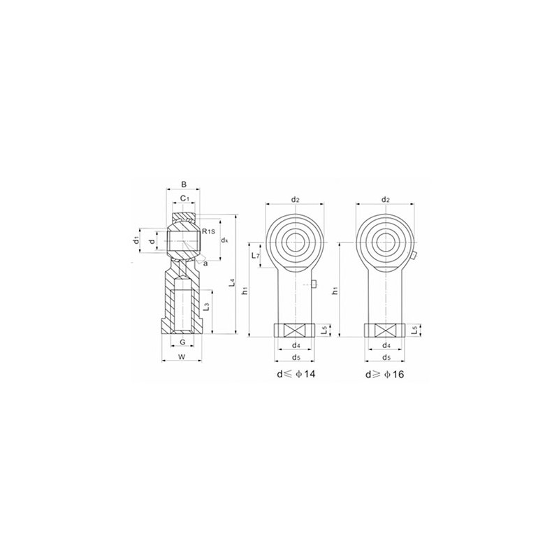 Шарнирный наконечник PHS8EC TECHNIX