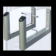 Турникет тумбовый моторизованный, крайний элемент с шириной прохода 660 мм и картоприёмником