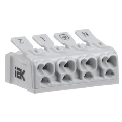 Клемма пружинная соединительная КСПз4-2L+N+PE
