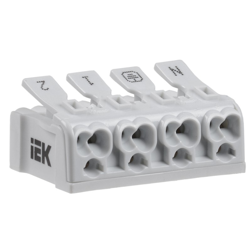 Клемма пружинная соединительная КСПз4-2L+N+PE