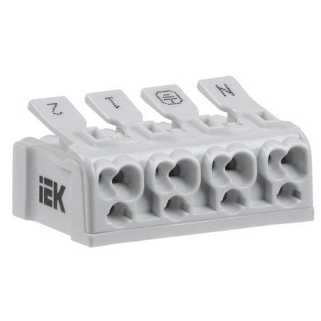 Клемма пружинная соединительная КСПз4-2L+N+PE