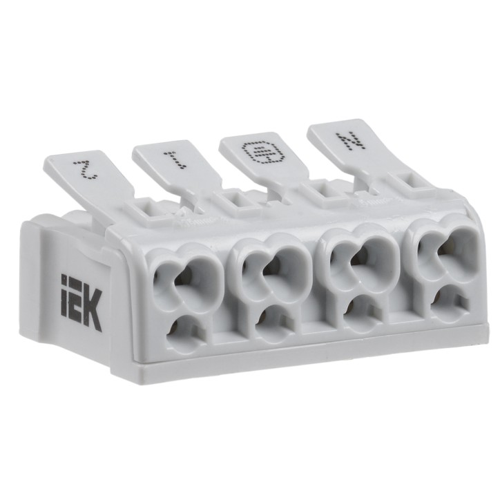 Клемма пружинная соединительная КСПз4-2L+N+PE