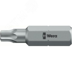 Бита 5-лучевая 867/1 Z IPR TORX PLUS (5-lobe TORX) с отверстием под штифт вязкая твёрдость хвостовик шестигранный 1/4 C 6.3 20 I