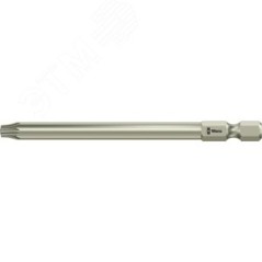 Бита 3867/4 TS TORX BO с отверстием под штифт нержавеющая сталь хвостовик 1/4 E 6.3 TX 20X89 мм