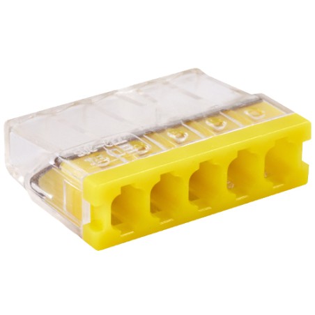 Клемма соединительная 5-контактная Elеctrodeel ED 772-205, сечение 0,5-2,5 мм2, 24А/450В (упаковка 1