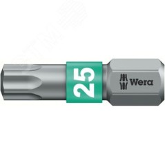 Бита биторсионная 867/1 BTZ TORX вязкая твердость хвостовик 1/4 C 6.3 TX 25 x 25 мм