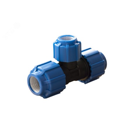 Тройник ПНД компрессионный 40x25x40