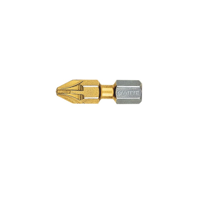 Бита РZ 2x25 мм 1/4'' BITFLEX TiN покр. нитрид титана