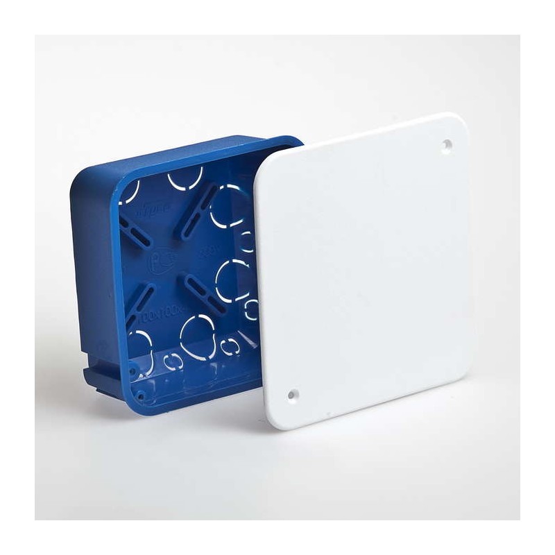 TYCO Коробка распределительная 100х100х45мм скрытая с крышкой