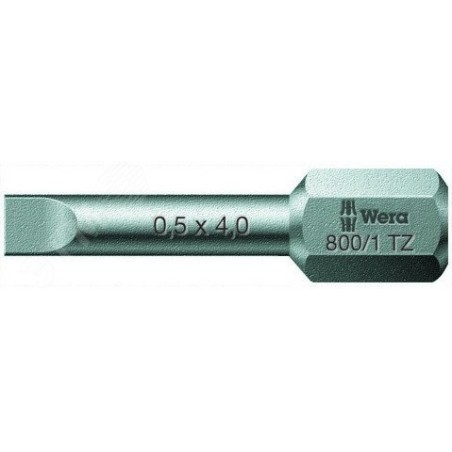 Бита шлицевая торсионная 800/1 TZ SL вязкая твердость хвостовик 1/4 C 6.3 1.6X8X25 мм
