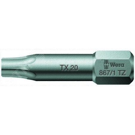 Бита торсионная 867/1 TZ TORX вязкая твердость хвостовик 1/4 C 6.3 TX 27X25 мм