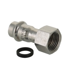 Соединитель нержавеющая сталь 18x1/2' НГ с накидной гайкой