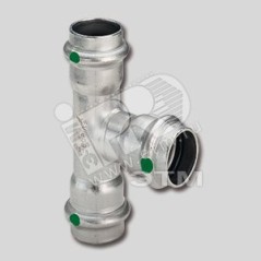 Тройник пресс 28x18x28 нержавеющая сталь модель 2318