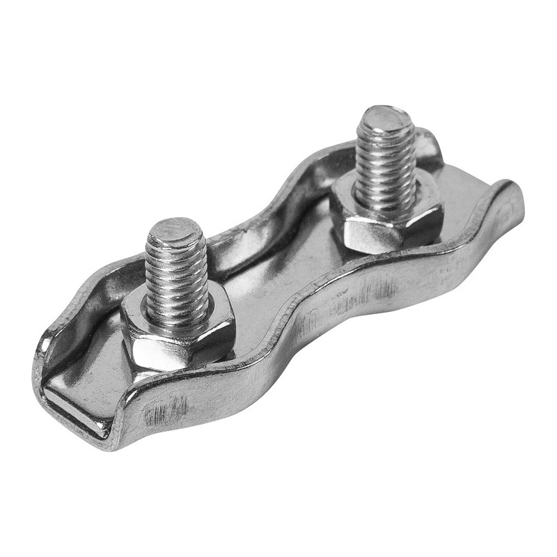 Зажим для троса двойной 8мм Duplex покрытие цинк