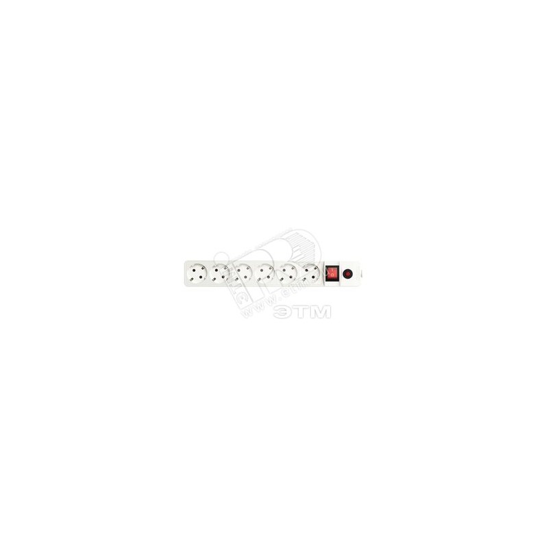 Фильтр сетевой с заземлением ПВС 3-0.75 белый 10м