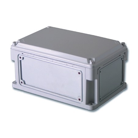 Корпус IP66/IP67, 300х200х146 мм, без МП, с фланцами, непрозрачная крышка H- 21 мм