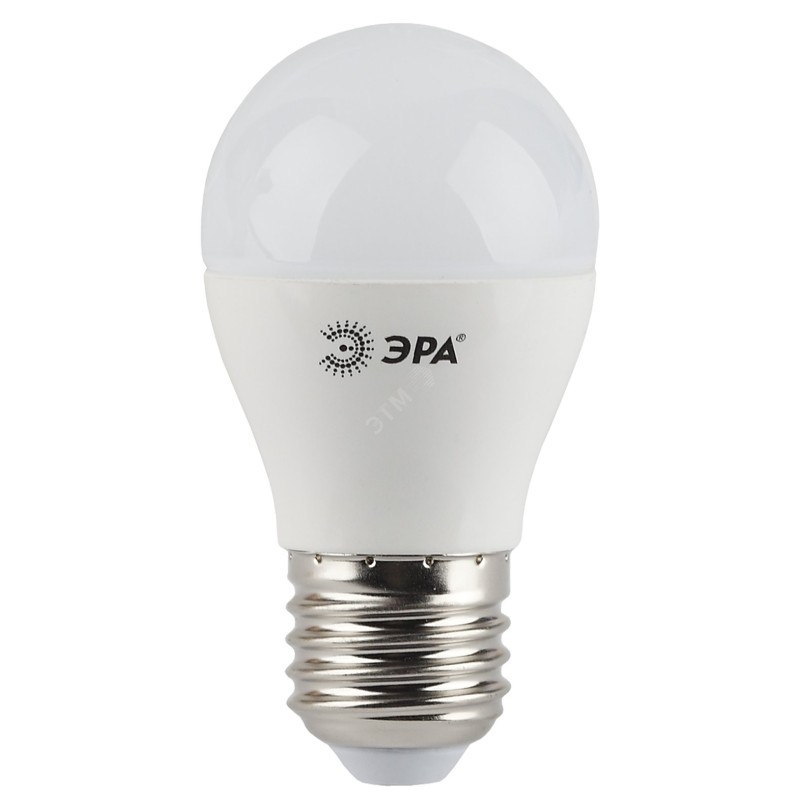 LED лампа P45-5W-827-E27 (диод, шар, 5Вт, тепл, E27)