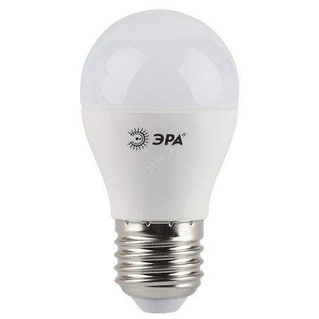 LED лампа P45-5W-827-E27 (диод, шар, 5Вт, тепл, E27)