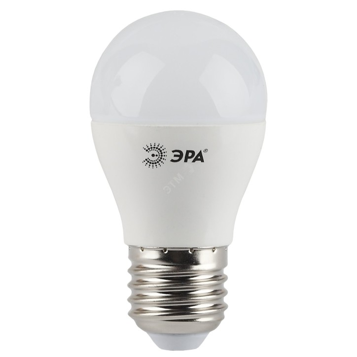 LED лампа P45-5W-827-E27 (диод, шар, 5Вт, тепл, E27)