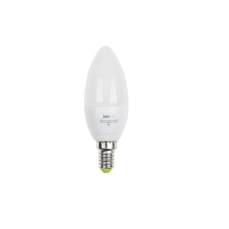 Лампа светодиодная LED 5Вт E14 400Лм теплый матовая свеча 230V/50Hz ECO