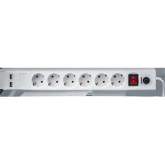 Фильтр сетевой NSP-USB-06-180-ESC-3x1 6 гнезд (1.8м)