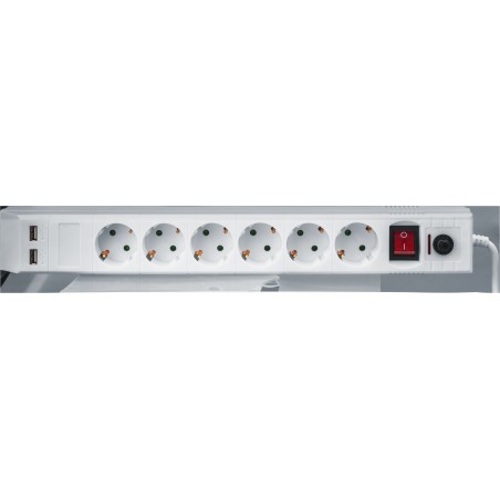 Фильтр сетевой NSP-USB-06-180-ESC-3x1 6 гнезд (1.8м)