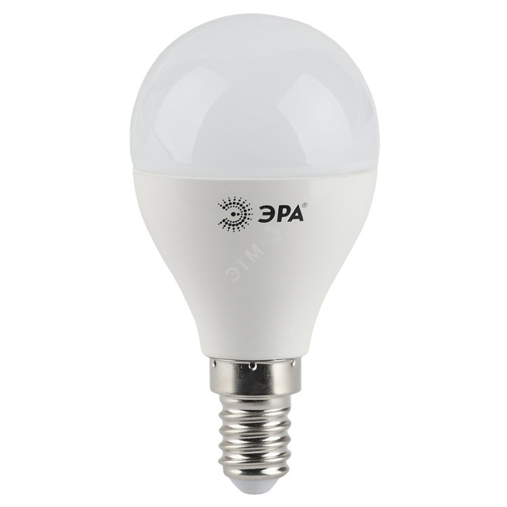 LED лампа P45-9W-827-E14 (диод, шар, 9Вт, тепл, E14)