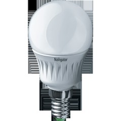 Лампа светодиодная LED 5вт E14 теплая шар
