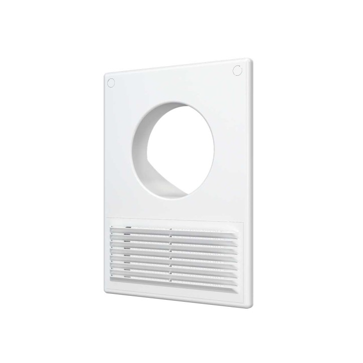 Решетка вентиляционная пластиковая разъемная 185х254 фланец D125/60х120